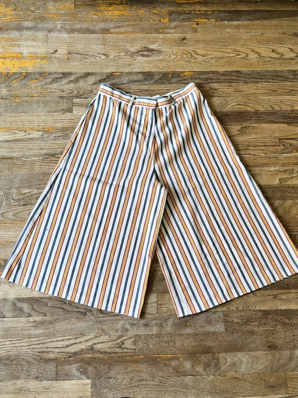 Vintage Fritzi multicoloured striped wide leg pants